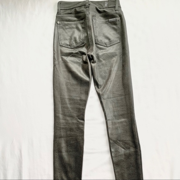 7 For All Mankind faux leather skinny jeans - Picture 2 of 5